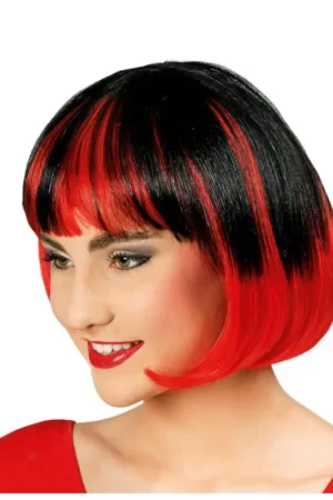 Perruque Foxy Rouge et Noir Meilleur Choix