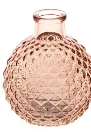 Vase en verre Joséphine Vieux Rose Super Prix