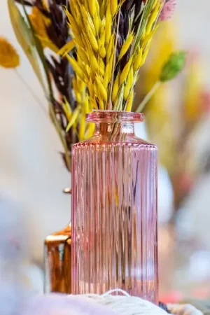 Bon Plan Vase en verre Heloise Vieux Rose