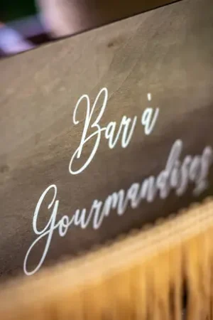 Paiement Sécurisé Centre de table Pancarte Bar a Gourmandise