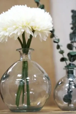 Bouquet de 6 Dahlias Blanc 26cm Commande En Gros