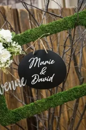 Bon Marché Cadre végétal en mousse verte