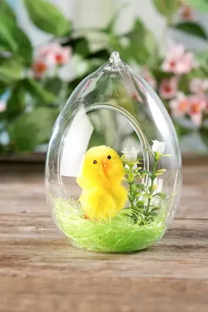 Oeuf en verre a suspendre 9cm Promotion Saisonnière