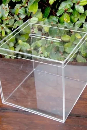 Populaire Urne mariage en plexi Transparente 25cm