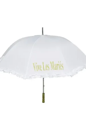 Ombrelle Vive les Mariés Blanche Prix Bas