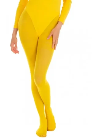 Collant 60 Denier L/XL Jaune Soldes