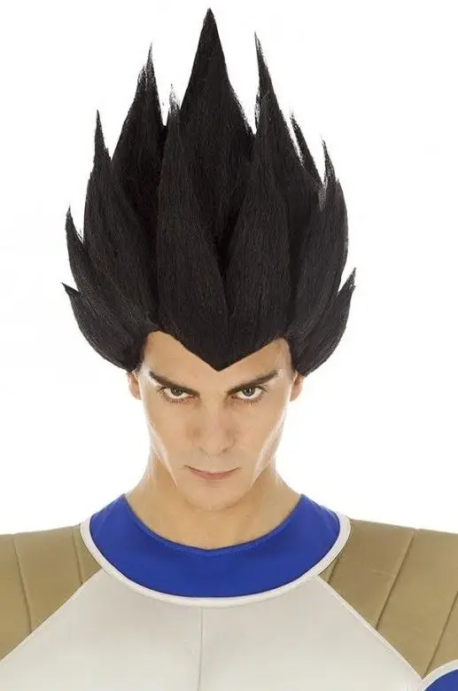 Perruque Vegeta Saiyan Noire Prix Promo