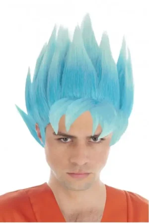 Perruque Goku Super Saiyan Blue Adulte Populaire