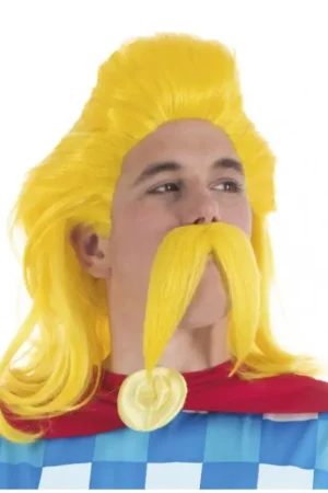 Perruque avec Moustache Assurancetourix Offre Limitée
