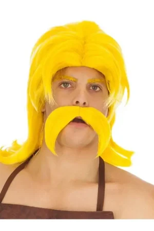 Nouveauté Perruque avec Moustache Cetautomatix avec élastique