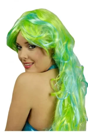 Paiement Sécurisé Perruque Sirène Vert Turquoise