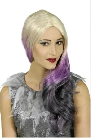 Perruque Cristal Blond Argenté Pointes Grises Vente Directe