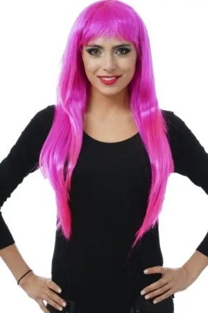 Retour Gratuit Perruque Nicole Fuschia et Violet