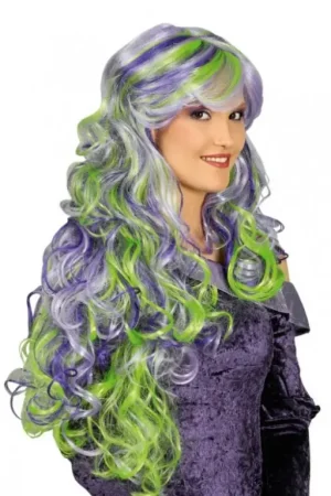 Perruque Tentation Vert Violet Gris Dernier Modèle