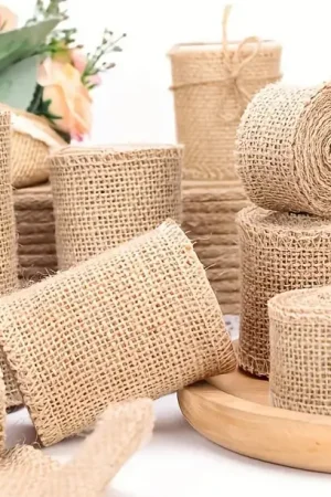 Quantité Limitée Ruban jute naturel 8cm x 20 mètres