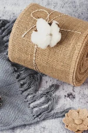 Nouvel Arrivage Ruban large en jute naturelle 15cm x 20 mètres