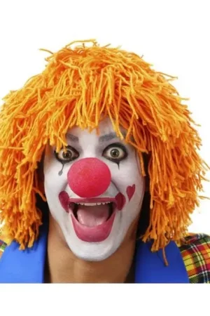 Offre Exclusive Perruque Clown Laine Orange