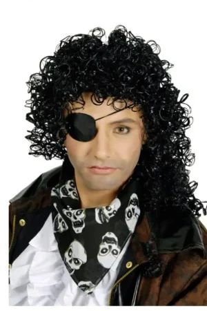 Petit Prix Perruque Pirate Homme Noire