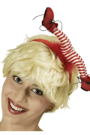 Serre-Tête Chaussures de Clown Rouge et Blanc Prix Promo