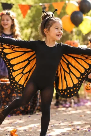Prix Bas Ailes Papillon Orange Enfant