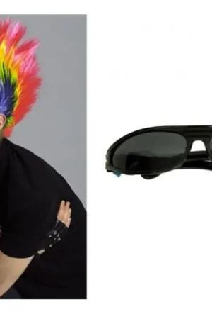 Lunettes Punk Noir Seulement Aujourd'hui