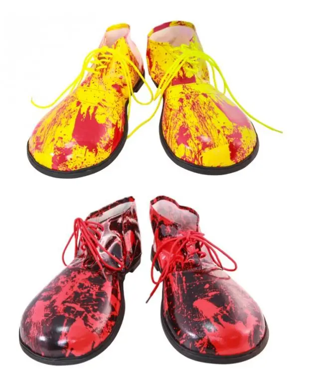 Chaussures Clown Adulte Ensanglantées 2 Modèles Assortis Paiement Sécurisé