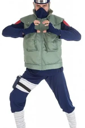 Prix Cassé Déguisement Adulte Kakashi Hatake Naruto Shippuden © - Taille XL
