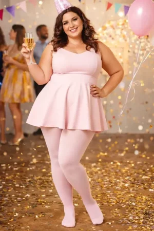 Collant 60 Denier XXL/XXXL Rose Pâle Commander Maintenant