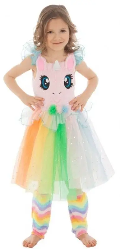 Déguisement Enfant Licorne Arc en Ciel 4/6 ans Commande En Gros
