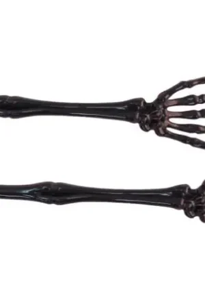 Set 2 Bras Apéro Squelette Noir 32 cm Affaire À Saisir