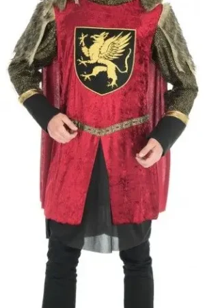 Super Prix Déguisement Homme Roi Médieval Rouge M