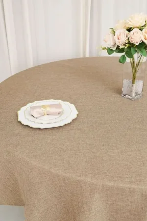 Nappe ronde en vrai jute 300cm Meilleure Vente