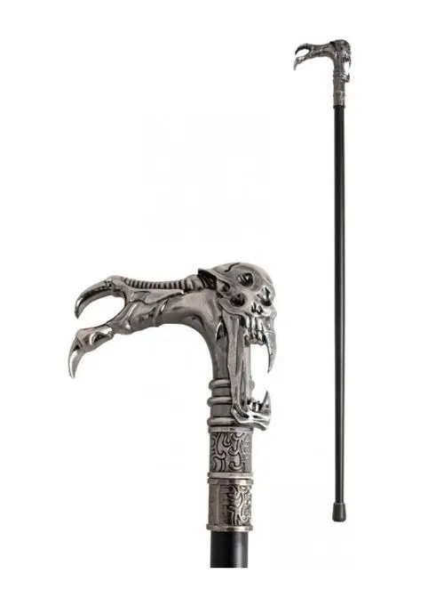 Canne Métal Tête de Mort 93 cm Prix Réduit