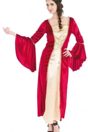 Offre Spéciale Déguisement Femme Princesse Médiévale Rouge Taille XL