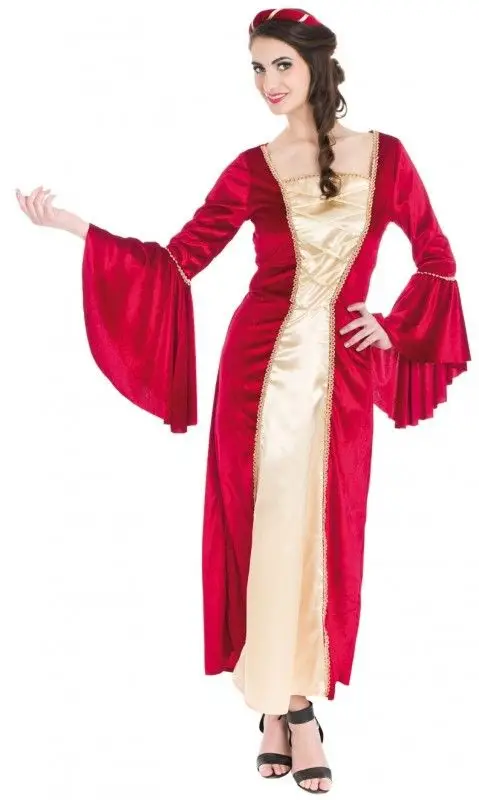 Offre Spéciale Déguisement Femme Princesse Médiévale Rouge Taille XL