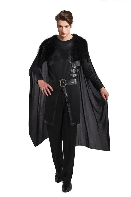Déguisement Homme Chevalier Noir Fourrure Taille Unique Solde
