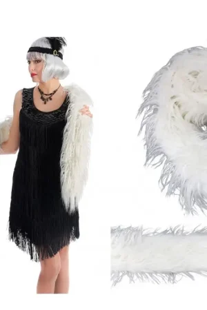 Produit De Marque Boa Fourrure Blanc 210 cm