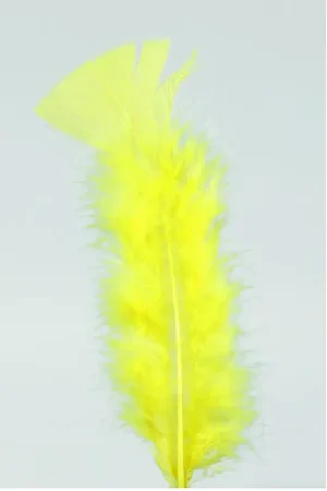 Top Vente Plumes Pieds Plats Jaune x100pcs