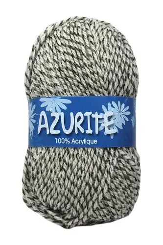 Pelote pas cher Azurite Chinée Marron et Blanc Dernière Chance