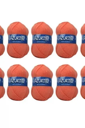10 Pelotes Azurite Acrylique Saumon Livraison Express