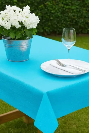 Nappe papier gaufré Turquoise 20 mx 1.18 m en rouleau Jusqu'à Épuisement Des Stocks