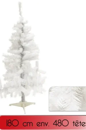 Meilleur Prix Sapin de noel Artificiel Blanc 180 cm