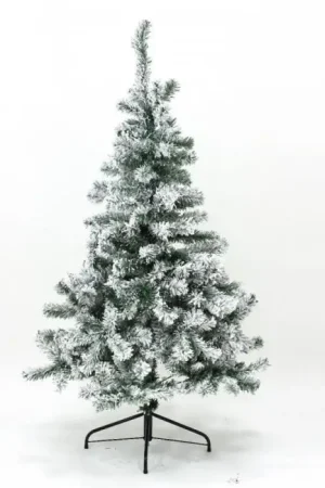 Offre Du Jour Sapin Artificiel de Noel Floqué Vert Neige 120 cm