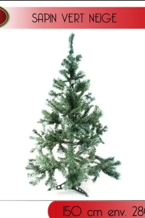 Sapin Artificiel Vert Neige 150 cm 280 Branches Commander Vite