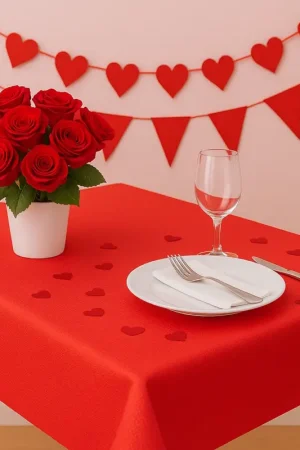 Populaire Rouleau de nappe en papier gaufré Rouge 20 mètres