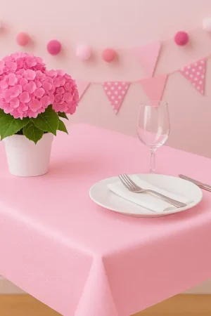 Meilleure Vente Nappe en papier rose gaufré 20 mètres