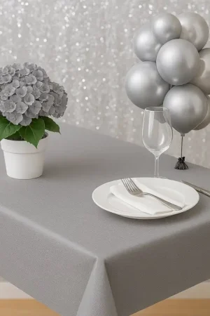 Nouvel Arrivage Nappe en papier gaufré Gris en rouleau 20 mètres