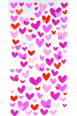 Stickers coeurs 3 D Quantité Limitée