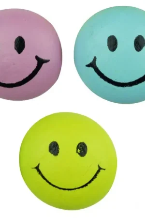 Mini Smile en bois vert/jaune/rose X 12 Certifié