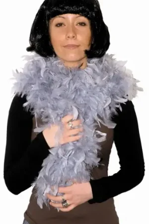 Boa en plume Gris Commander Vite